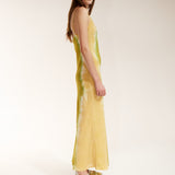 Silk Slip Dress - Peppermint Stripe