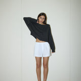 Square Neck Cardigan - Forest