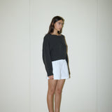 Square Neck Cardigan - Forest