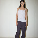 Drawcord Wool Pant - Licorice