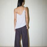 Drawcord Wool Pant - Licorice