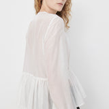 Silk Voile Top - White
