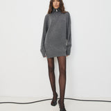 Oversized Zip Sweater - Charcoal