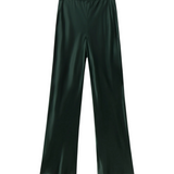 Bias Cut Pants - Scarab