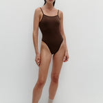 Nagnata Ballet Wool Bodysuit Bark on model