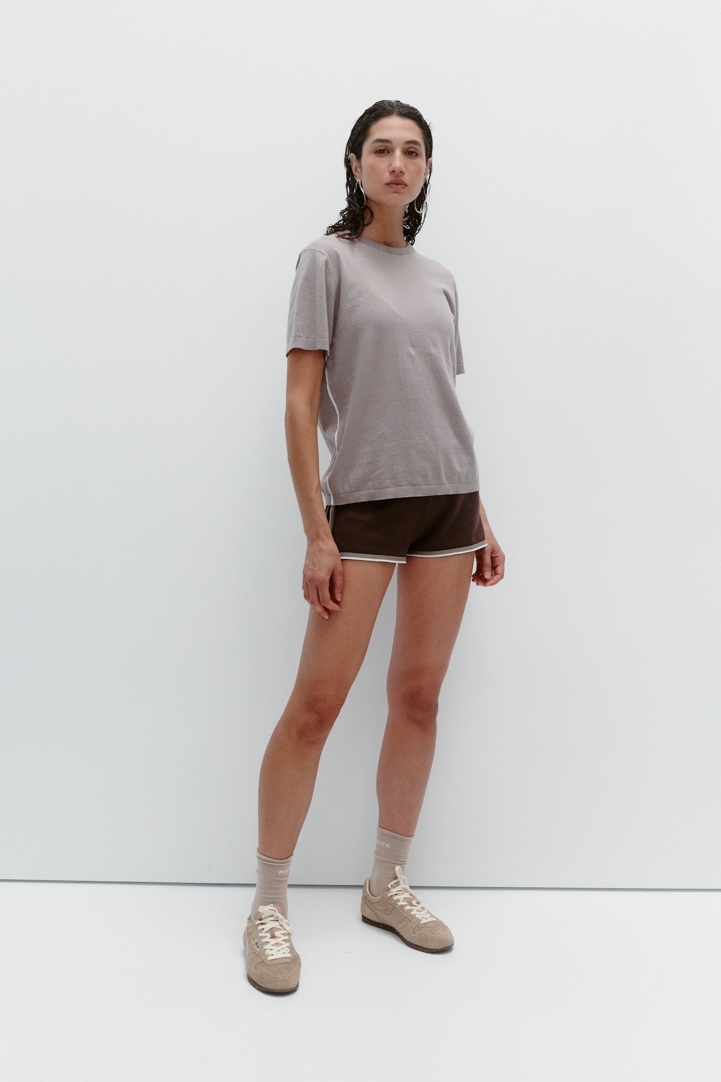 Nagnata Highlighter Tee 3.0 Stone on model