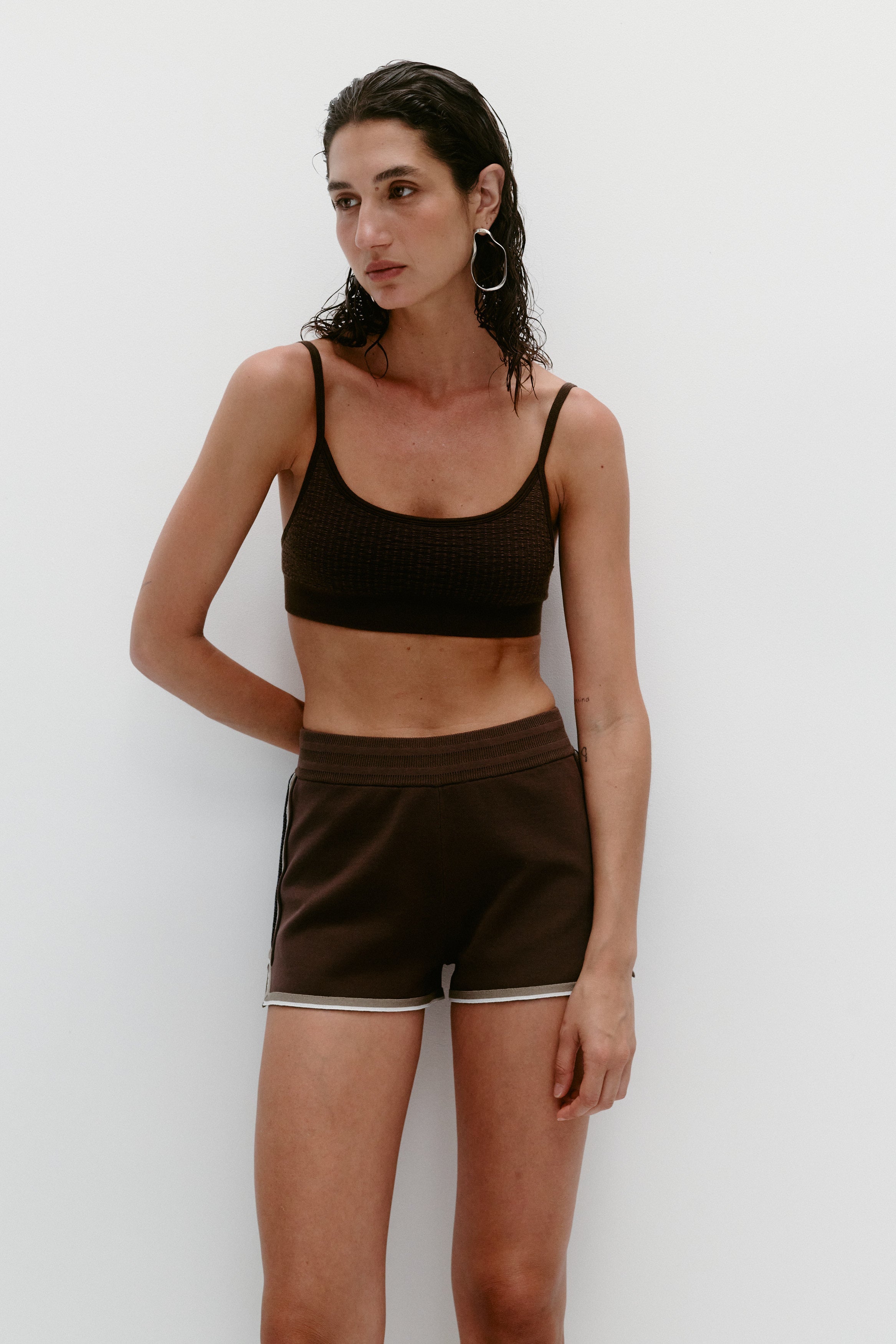 Nagnata Organic Ryder Short Bark on model