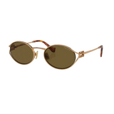 MIU MIU 0MU 52YS Sunglasses  - Brass Gold/Dark Brown Gradient