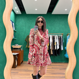 Kenny Mini Dress - Folk Floral Print