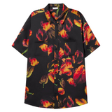 Short Sleeve Boyfriend Shirt - Tulipa Black