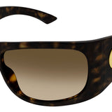 Gucci GG2170S003 Geometric Sunglasses in Havana side view