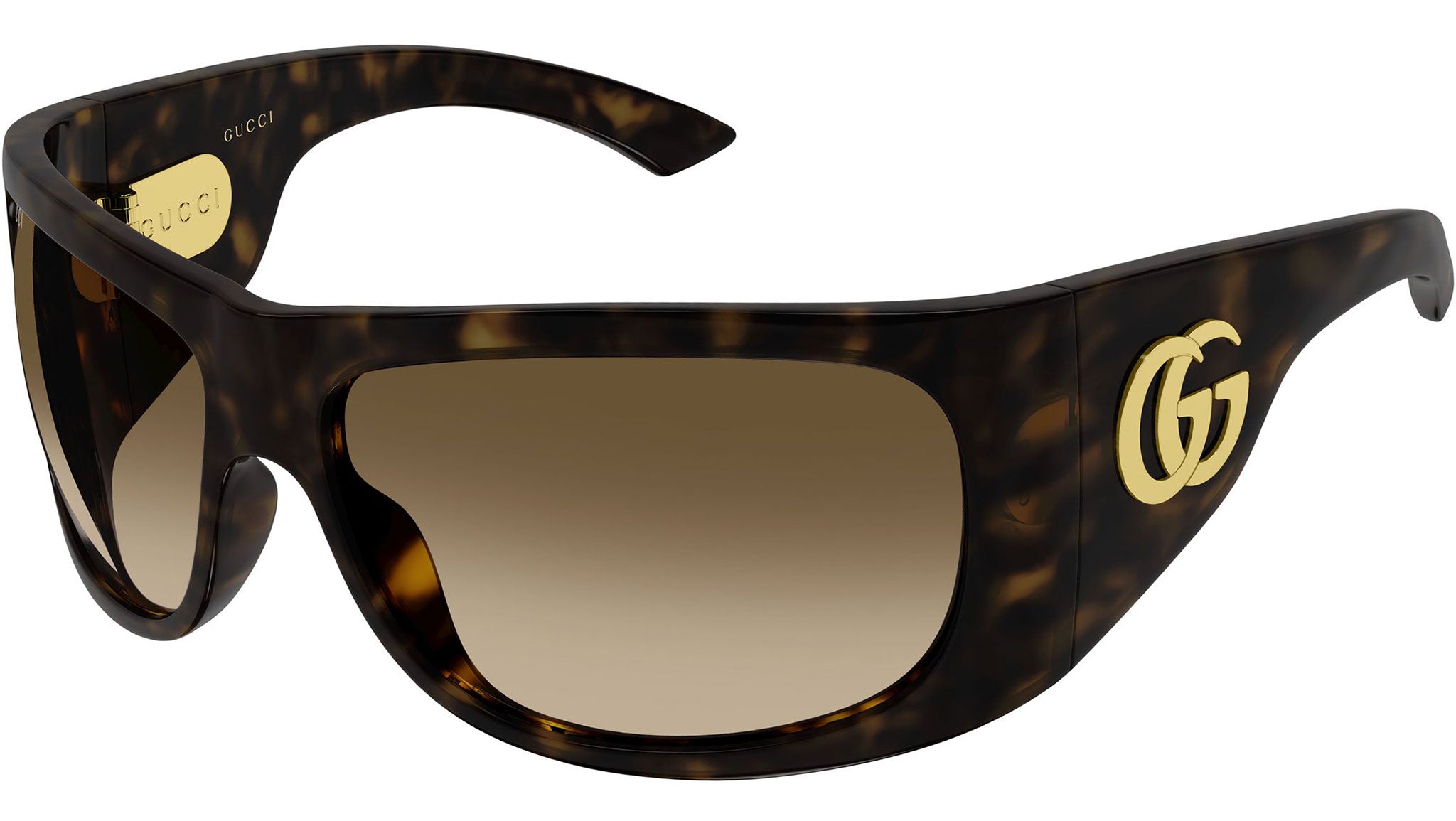 Gucci GG2170S003 Geometric Sunglasses in Havana side view