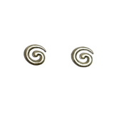 Mini Swirl Earrings - Silver