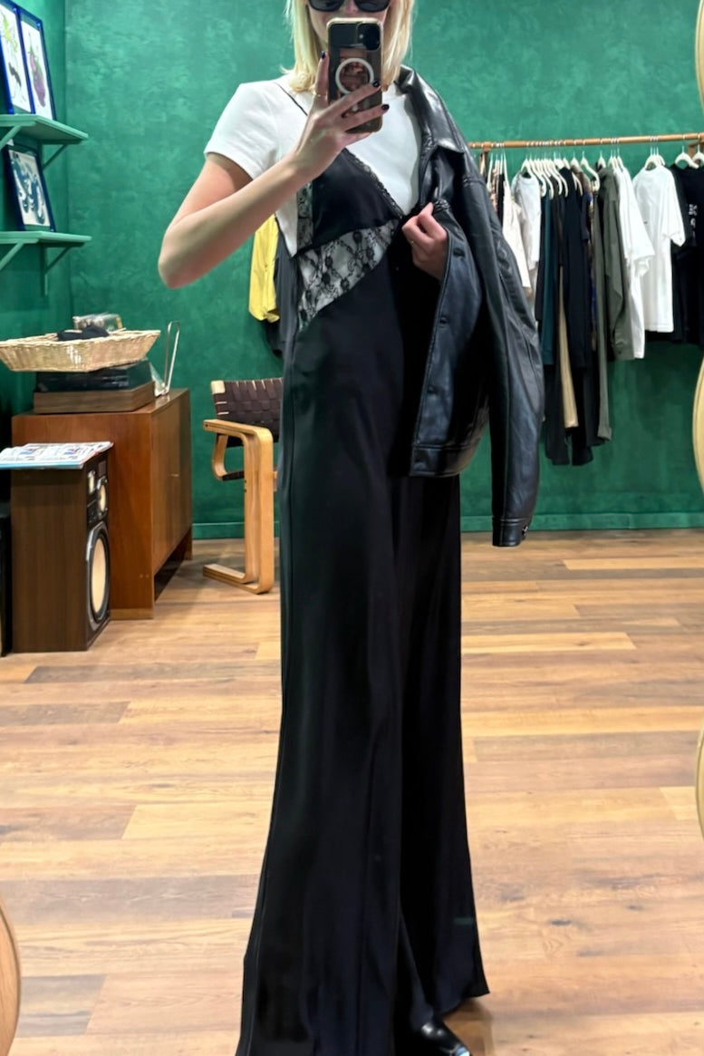 Maison Essentiele Lace Inlay Dress Black