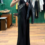 Lace Inlay Dress - Black