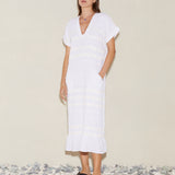 Hera Midi Tunic Dress - White