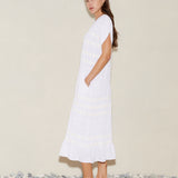 Hera Midi Tunic Dress - White