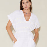 Hera Midi Tunic Dress - White