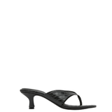 Everyday Thong Heel 50 - Croc Embossed Black