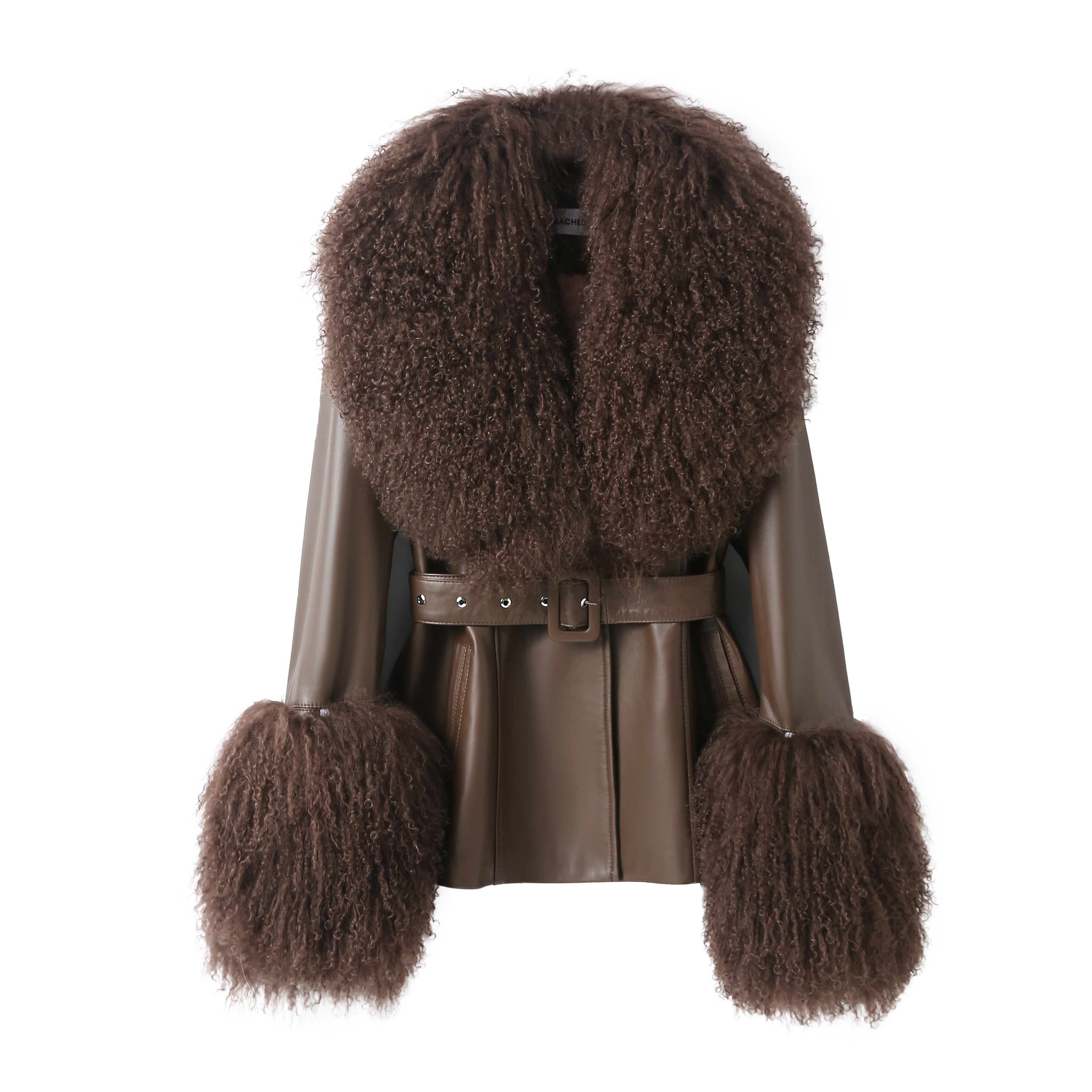 Betty Leather Jacket Chocolate front