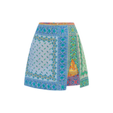 Bon Bon Split Mini Skirt - Mosaic