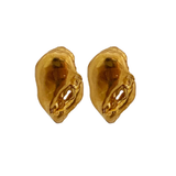 Mandorla Earrings - 22k Gold Plated