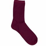 Shimmer Sheer Socks - Garnet