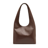 Louie Dark Brown Alt-Leather Hobo Tote