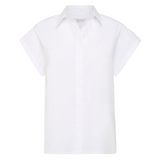 Relaxed Sleeveless Shirt - White