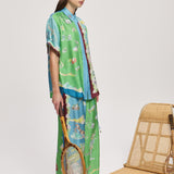 Daria Silk Pant - Multi