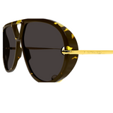 BV1273S005 Aviator Sunglasses - Havana