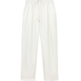 Twill Slouch Pants - White