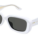 Gucci White Soft Square Sunglasses