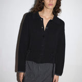 Tie Sie Cardigan - Black