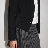 Tie Sie Cardigan - Black