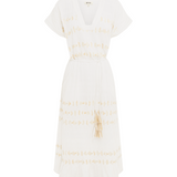 Hera Midi Tunic Dress - White