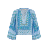 Bon Bon Smock Blouse - Lilac Bleu