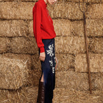Alémais Rocky Knit Polo Cherry side view | Peggy Concept Store