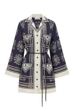 Alémais Banderra Mini Dress ghost image | Peggy Concept Store