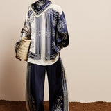 Alémais Banderra Silk Pant back view | Peggy Concept Store