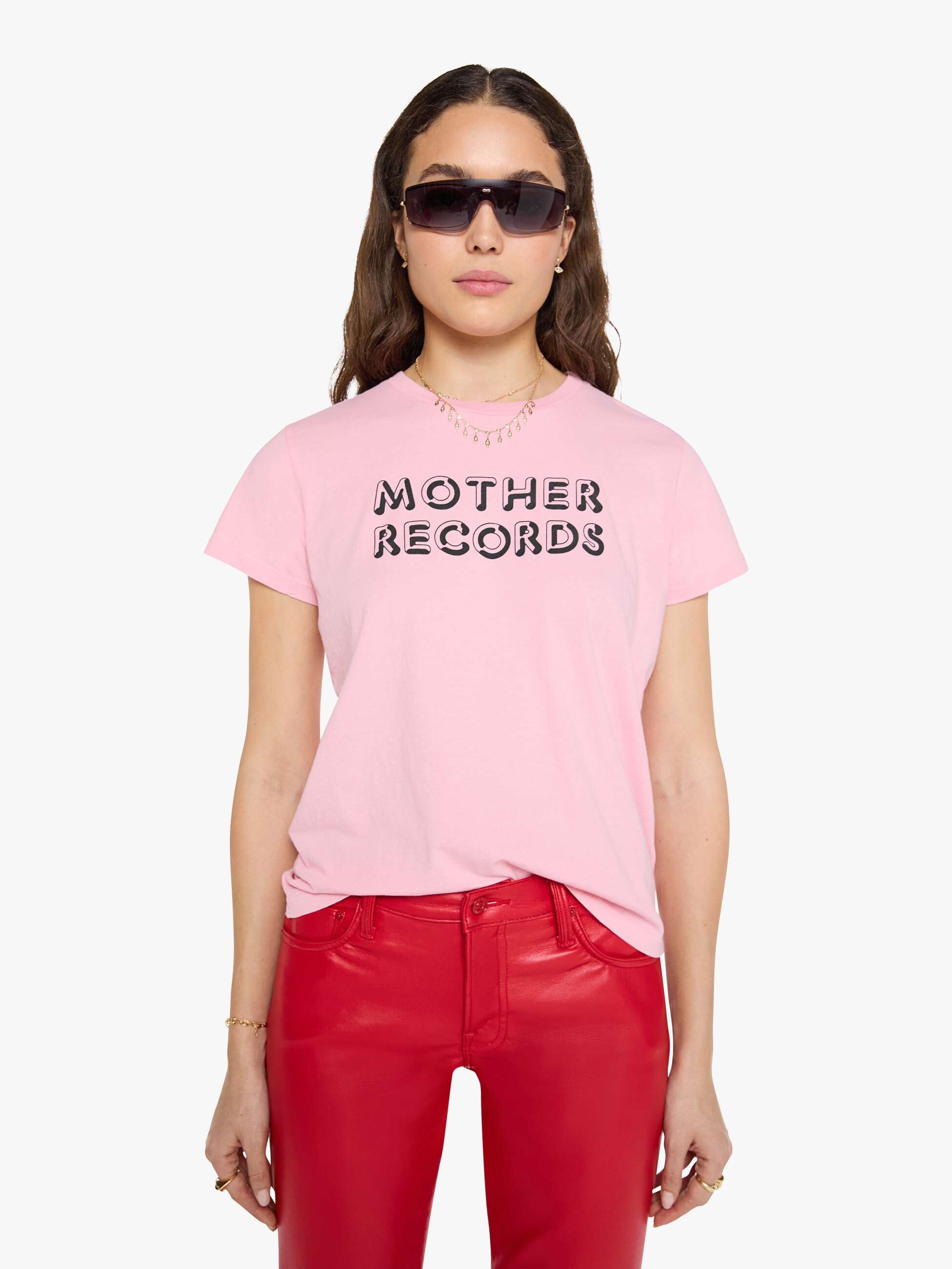 MOTHER The Boxy Goodie Goodie Tee Candy Cane