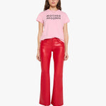 MOTHER The Boxy Goodie Goodie Tee Candy Cane full length