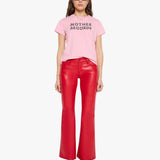 MOTHER The Boxy Goodie Goodie Tee Candy Cane full length