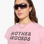MOTHER The Boxy Goodie Goodie Tee Candy Cane detail