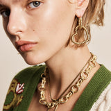 Alémais Django Rope Heart Hoop Earrings detail view | Peggy Concept Store