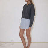 Eyelet Knit - Dark Pebble