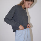 Eyelet Knit - Dark Pebble
