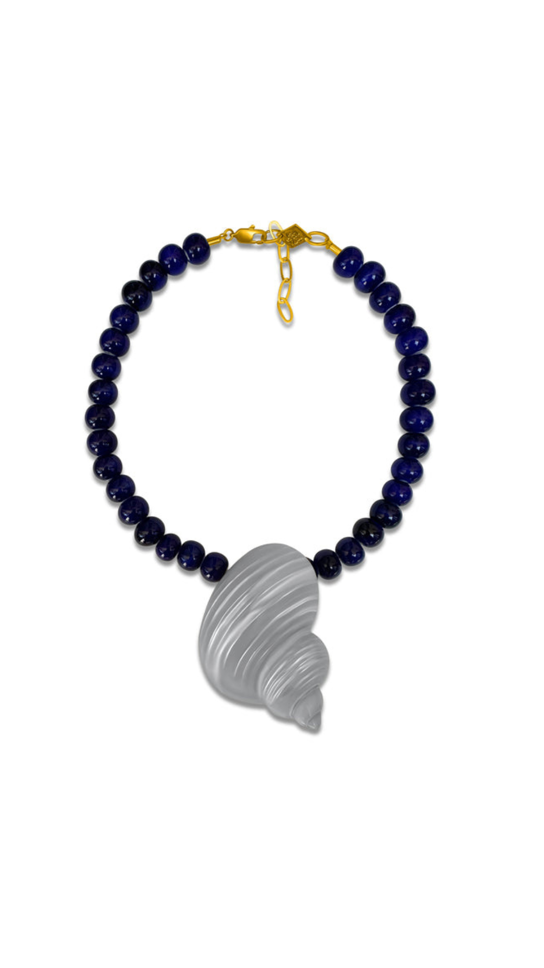 Emma Shell Necklace - Navy – Peggy Concept Store