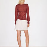 Knit Long Sleeve Crimson