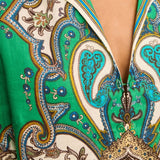 Alémais Porter Mini Dress in Printed Linen – detail view | Peggy Concept Store